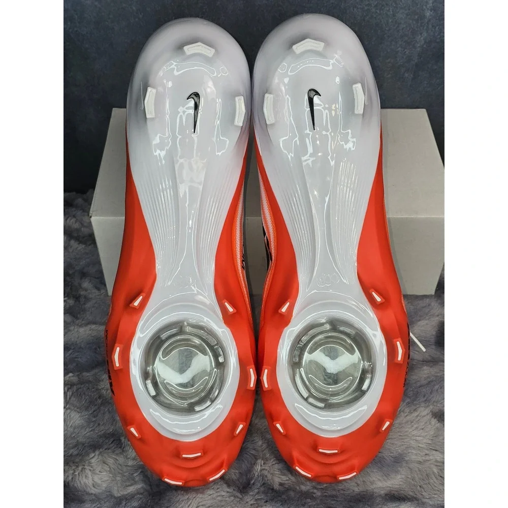 NWB Nike ZM Air Vapor Pro 1 Football Cleats White Orange Mens Size 15 IB2495-107